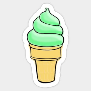 Mint Ice Cream Sticker